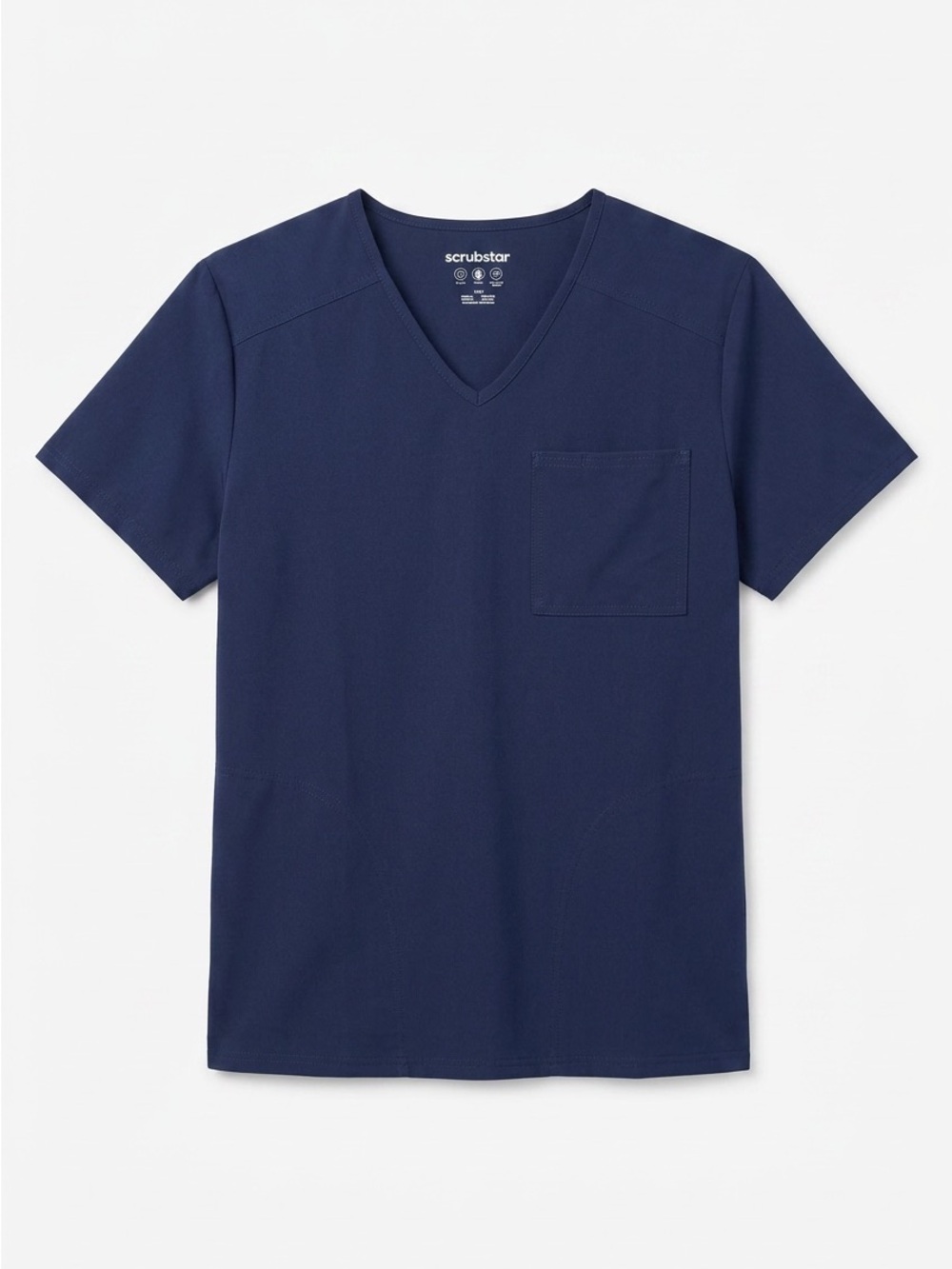 Scrubstar Women’s Navy V. Neck scrub top.